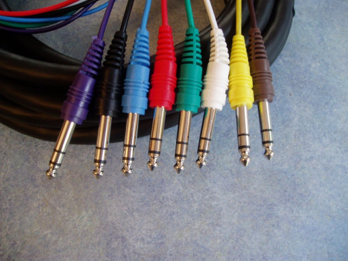 Jack - Jack stereo (symmetrisch) 8-fach Multicore, 6m